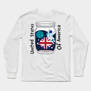 Usa planet Long Sleeve T-Shirt